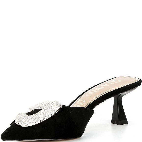 New Gianni Bini
Wendella Suede Buckle Ornament Dress Mules - Picture 9 of 10